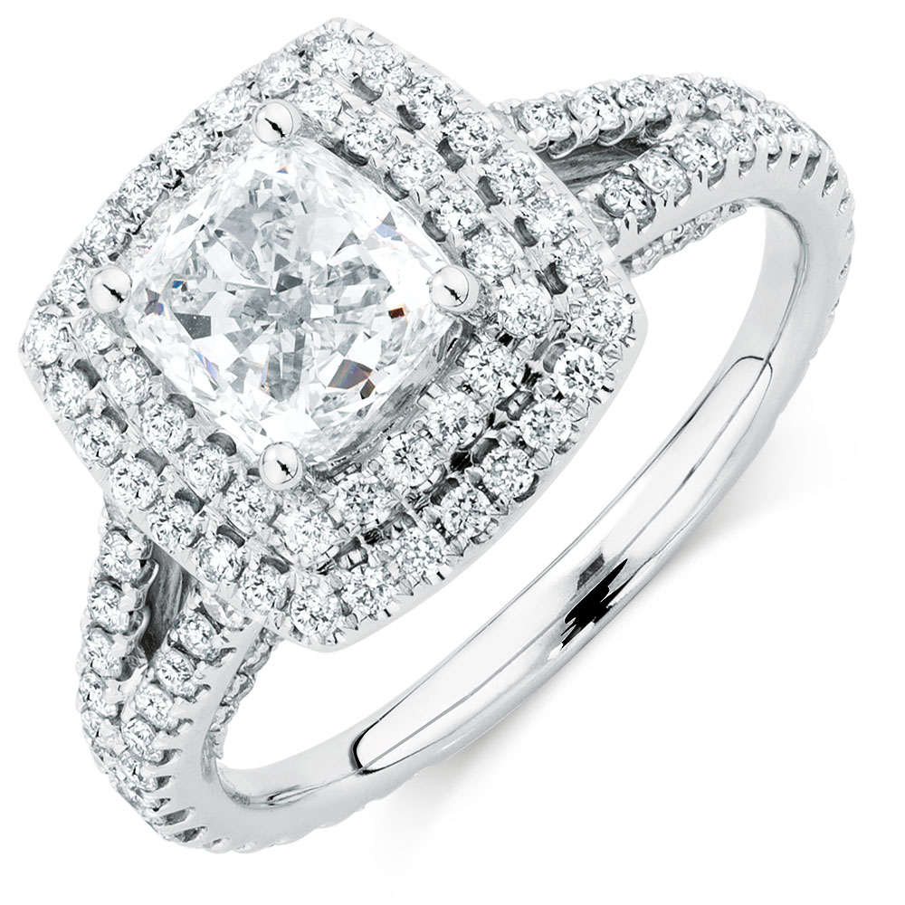 Sir Michael Hill Designer GrandArpeggio Engagement Ring with 2.45 Carat