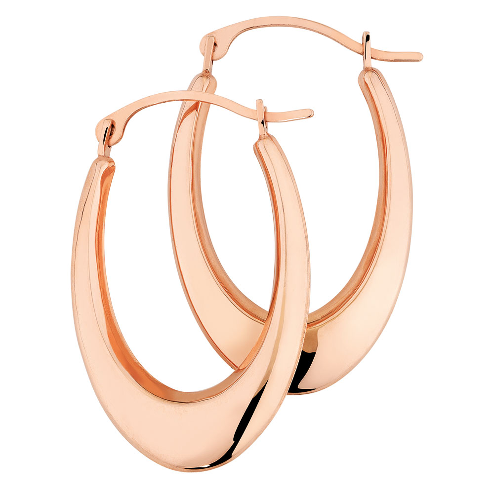 Hoop Earrings in 10ct Rose Gold