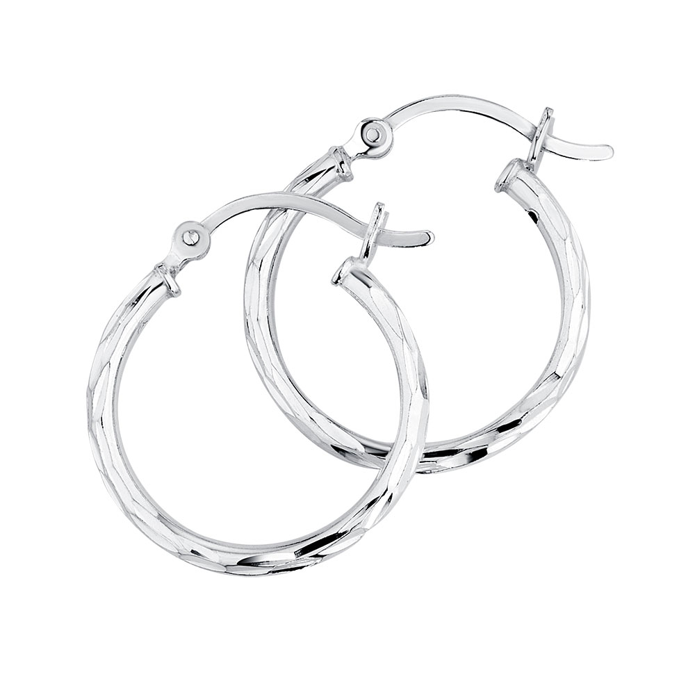 Hoop Earrings in Sterling Silver