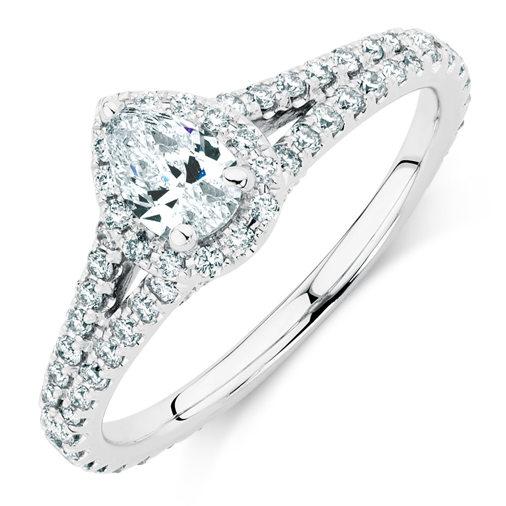 Sir Michael Hill Designer GrandAllegro Engagement Ring with 0.95 Carat