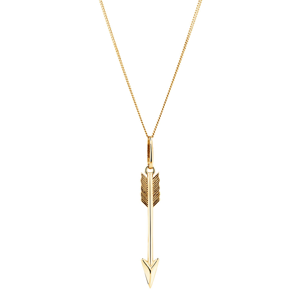 Arrow Pendant in 10ct Yellow Gold