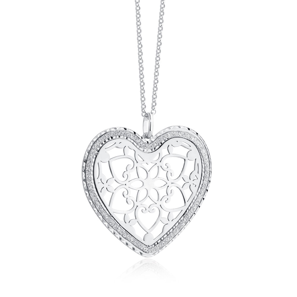 Heart Pendant in Sterling Silver