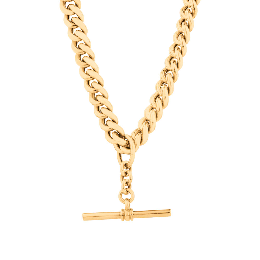 50cm (20") Fob Chain in 10ct Yellow Gold