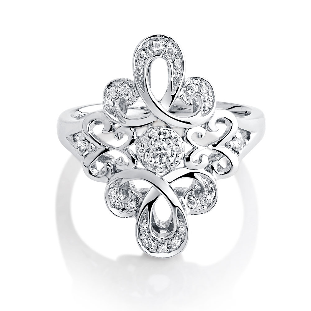 Online Exclusive Michael Hill Designer Ring with 0.16 Carat TW of