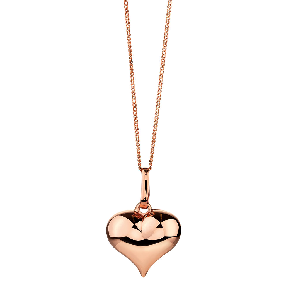 Heart Pendant in 10ct Rose Gold