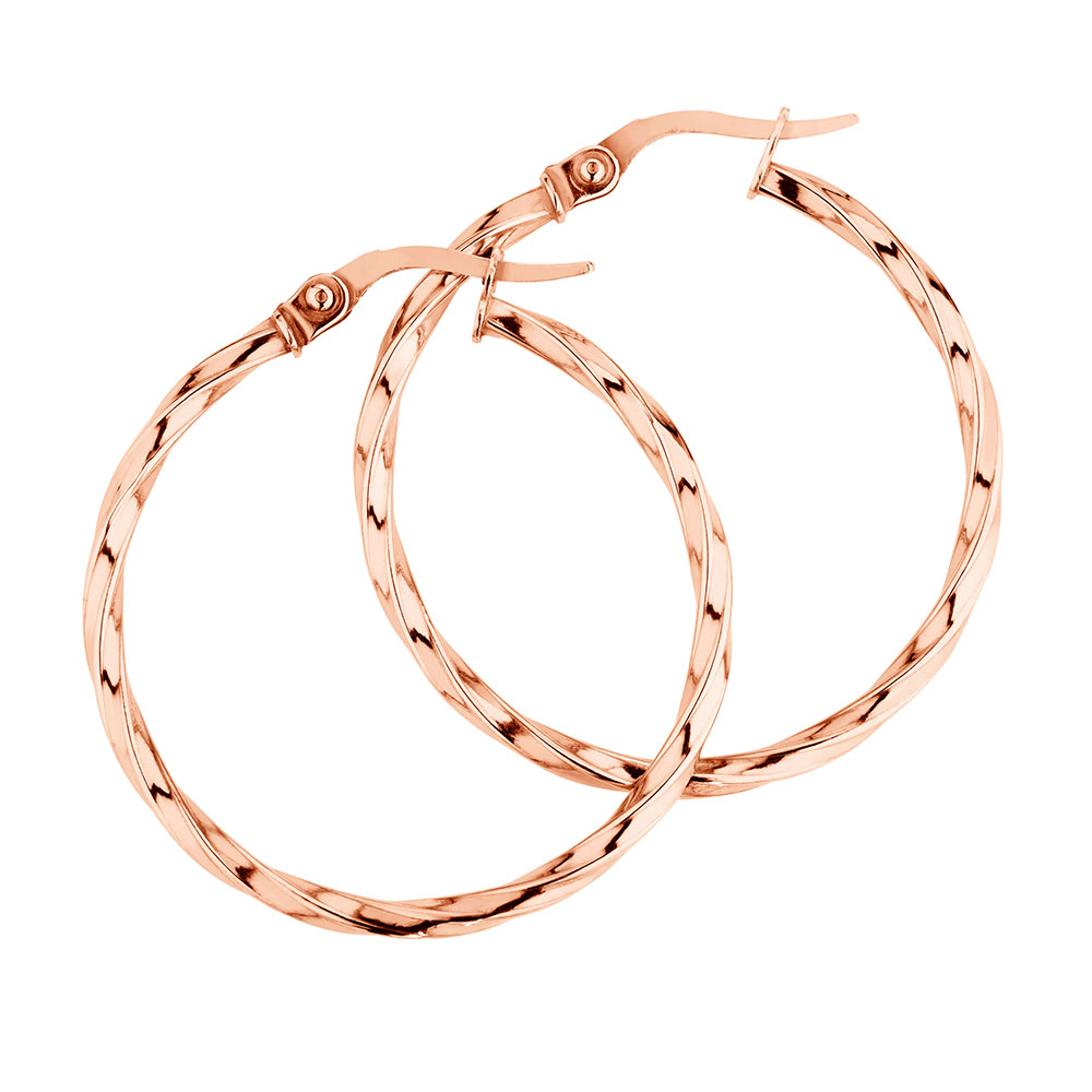 Hoop Earrings in 10ct Rose Gold