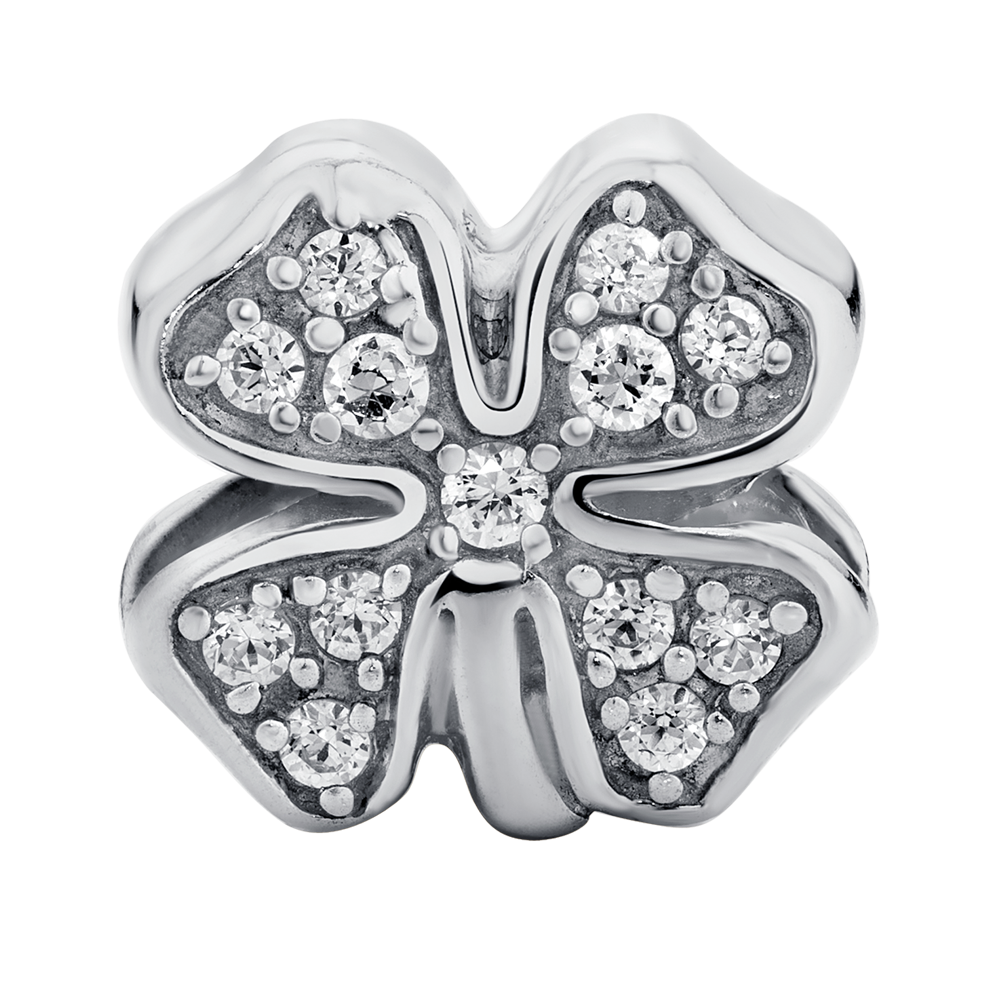 Sterling Silver Four Leaf Clover Charm