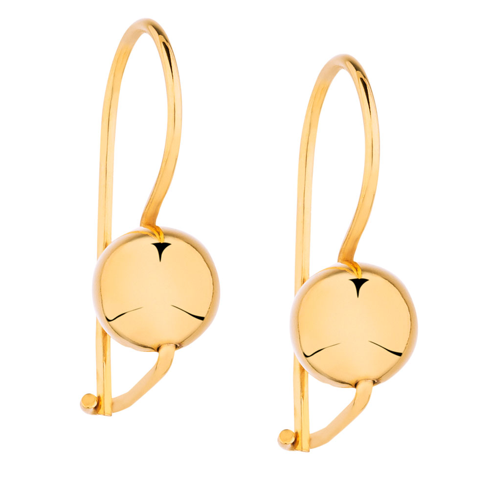 gold hook earrings