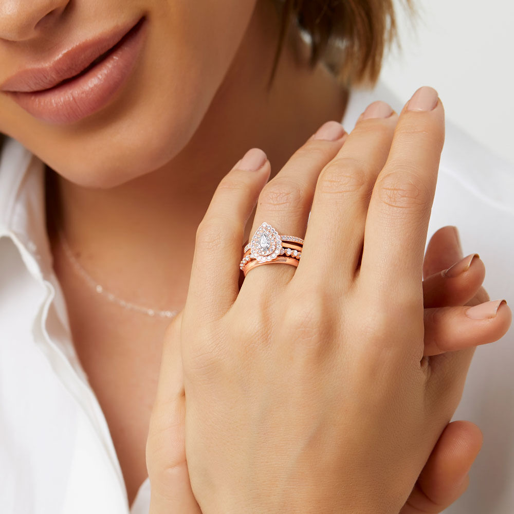 Michael hill rose gold wedding band clearance