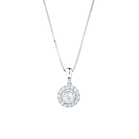 Pendant with 1/4 Carat TW of Diamonds in 10kt White Gold