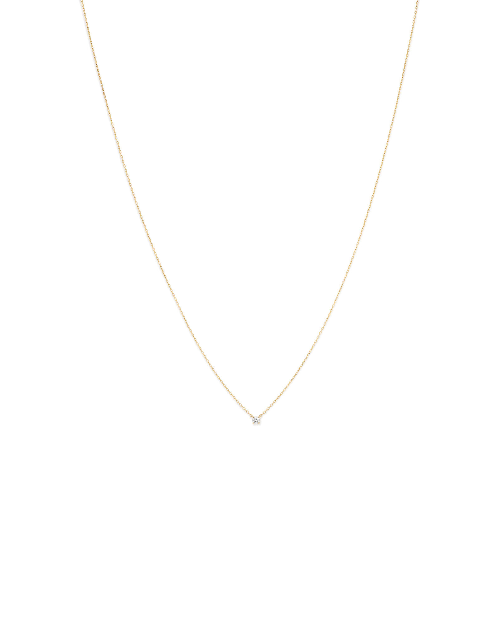 Diamond solitaire necklace yellow gold sale