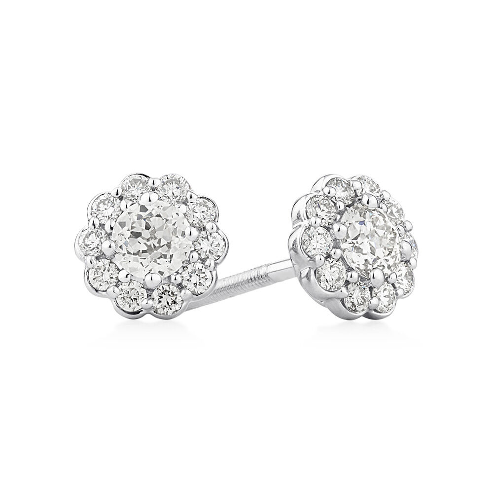 Southern Star Stud Earrings with 1 2 Carat TW of Diamonds in 14kt