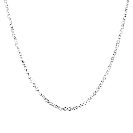 40cm (16") 2mm-2.5mm Width Belcher Chain in Sterling Silver 40cm (16") 2mm-2.5mm Width Belcher Chain in Sterling Silver