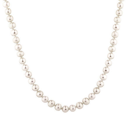 45cm (18") Necklace with Cultured Freshwater Pearls in Sterling Silver