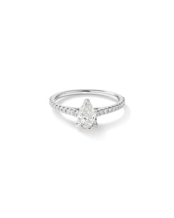 Pear Solitaire Engagement Ring with 1.12ct TW of Diamonds in 14ct White Gold Pear Solitaire Engagement Ring with 1.12ct TW of Diamonds in 14ct White Gold