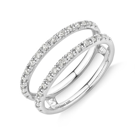 Enhancer Ring with 1/4 Carat TW of Diamonds in 10ct White Gold Enhancer Ring with 1/4 Carat TW of Diamonds in 10ct White Gold