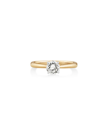 Evermore Certified Solitaire Engagement Ring with a 0.70 Carat TW Diamond in 14kt Yellow/White Gold Evermore Certified Solitaire Engagement Ring with a 0.70 Carat TW Diamond in 14kt Yellow/White Gold