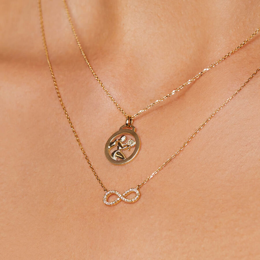 Virgo chain pendant clearance