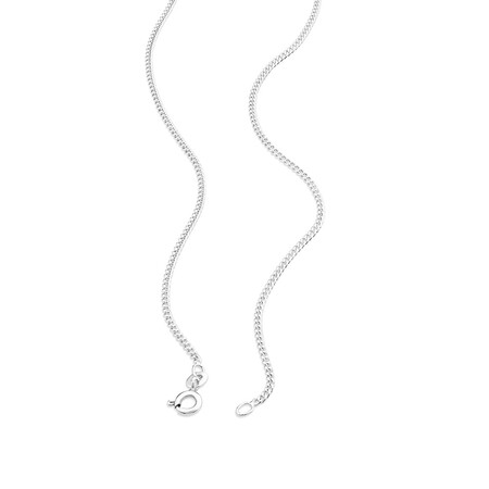 70cm (28") 1.5mm - 2mm Width Curb Chain in Sterling Silver 70cm (28") 1.5mm - 2mm Width Curb Chain in Sterling Silver