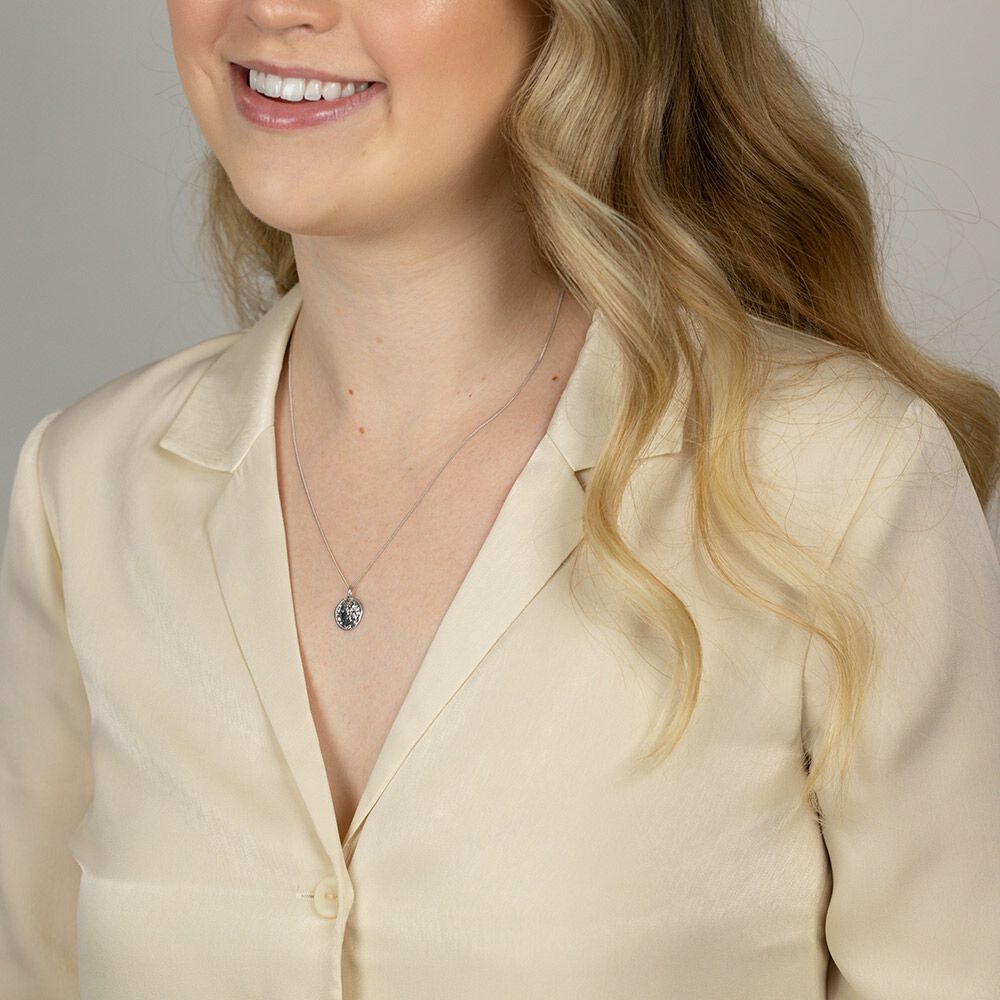 Coin Pendant in Sterling Silver