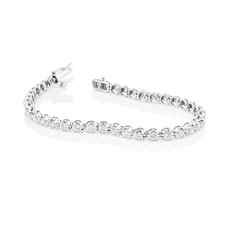 Tennis Bracelet with 4.0 Carat TW of Diamonds in 14kt White Gold Tennis Bracelet with 4.0 Carat TW of Diamonds in 14kt White Gold