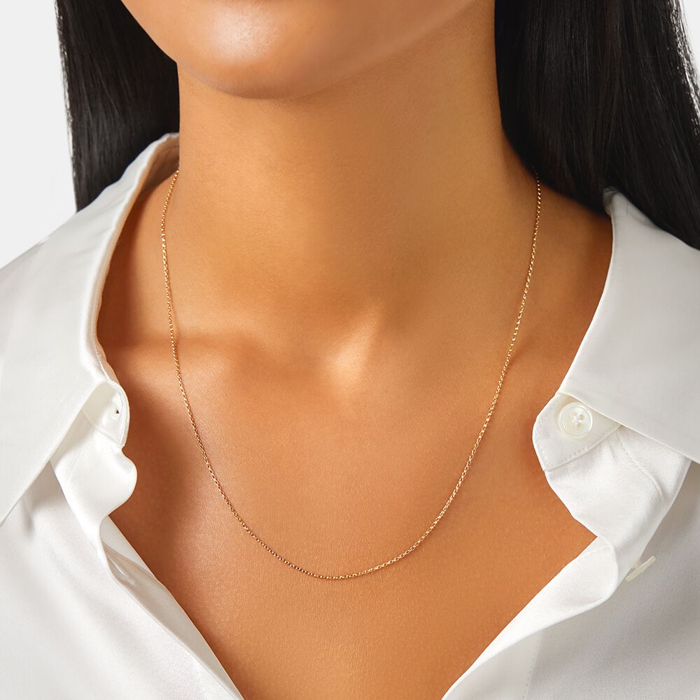 Gold chain 1mm cheap
