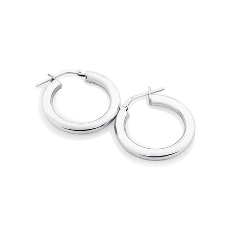 20mm Hoop Earrings in Sterling Silver 20mm Hoop Earrings in Sterling Silver