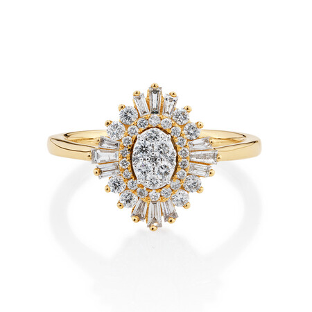 Evermore Engagement Ring with 0.62 Carat TW of Diamonds in 10ct Yellow Gold Evermore Engagement Ring with 0.62 Carat TW of Diamonds in 10ct Yellow Gold