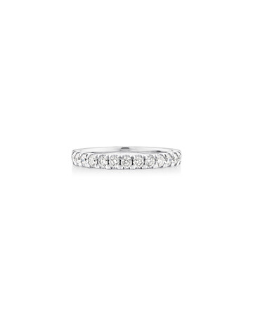 Wedding Band with 0.50 Carat TW of Diamonds in 18kt White Gold Wedding Band with 0.50 Carat TW of Diamonds in 18kt White Gold