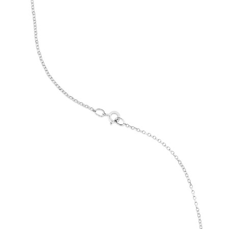 R Initial Necklace with 0.10 Carat TW of Diamonds in 10kt White Gold R Initial Necklace with 0.10 Carat TW of Diamonds in 10kt White Gold