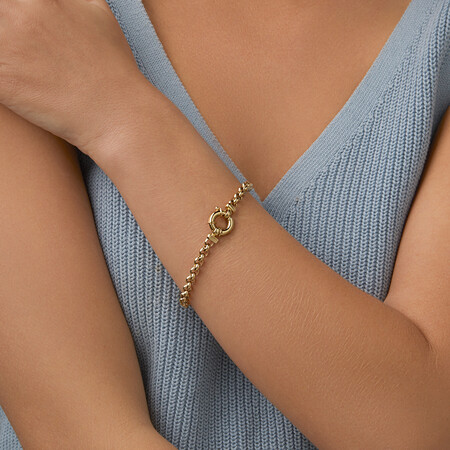 19cm (7.5") 5mm-5.5mm Width Belcher Bracelet in 10kt Yellow Gold 19cm (7.5") 5mm-5.5mm Width Belcher Bracelet in 10kt Yellow Gold