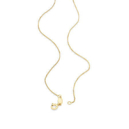 60cm (24") Box Chain in 10kt Yellow Gold 60cm (24") Box Chain in 10kt Yellow Gold