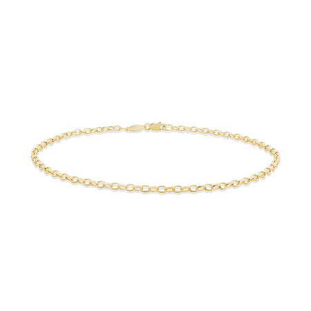 27cm (11") Belcher Anklet in 10kt Yellow Gold 27cm (11") Belcher Anklet in 10kt Yellow Gold