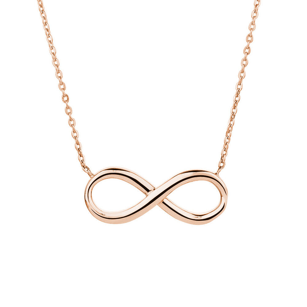Infinity Necklace in 10kt Yellow Gold