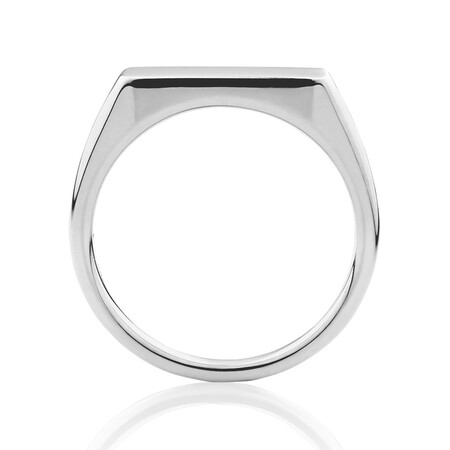 Bar Signet Ring in Sterling Silver Bar Signet Ring in Sterling Silver