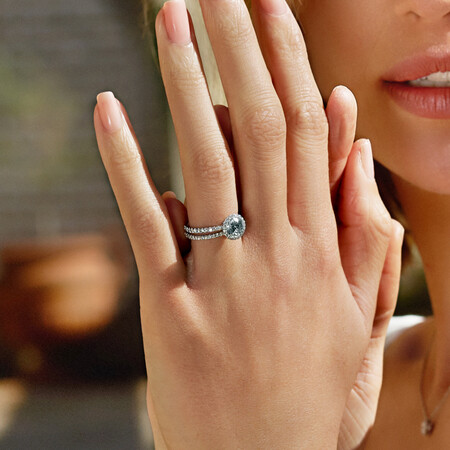 Sir Michael Hill Designer Halo Engagement Ring with 1.68 Carat TW of Diamonds in 18kt White Gold Sir Michael Hill Designer Halo Engagement Ring with 1.68 Carat TW of Diamonds in 18kt White Gold