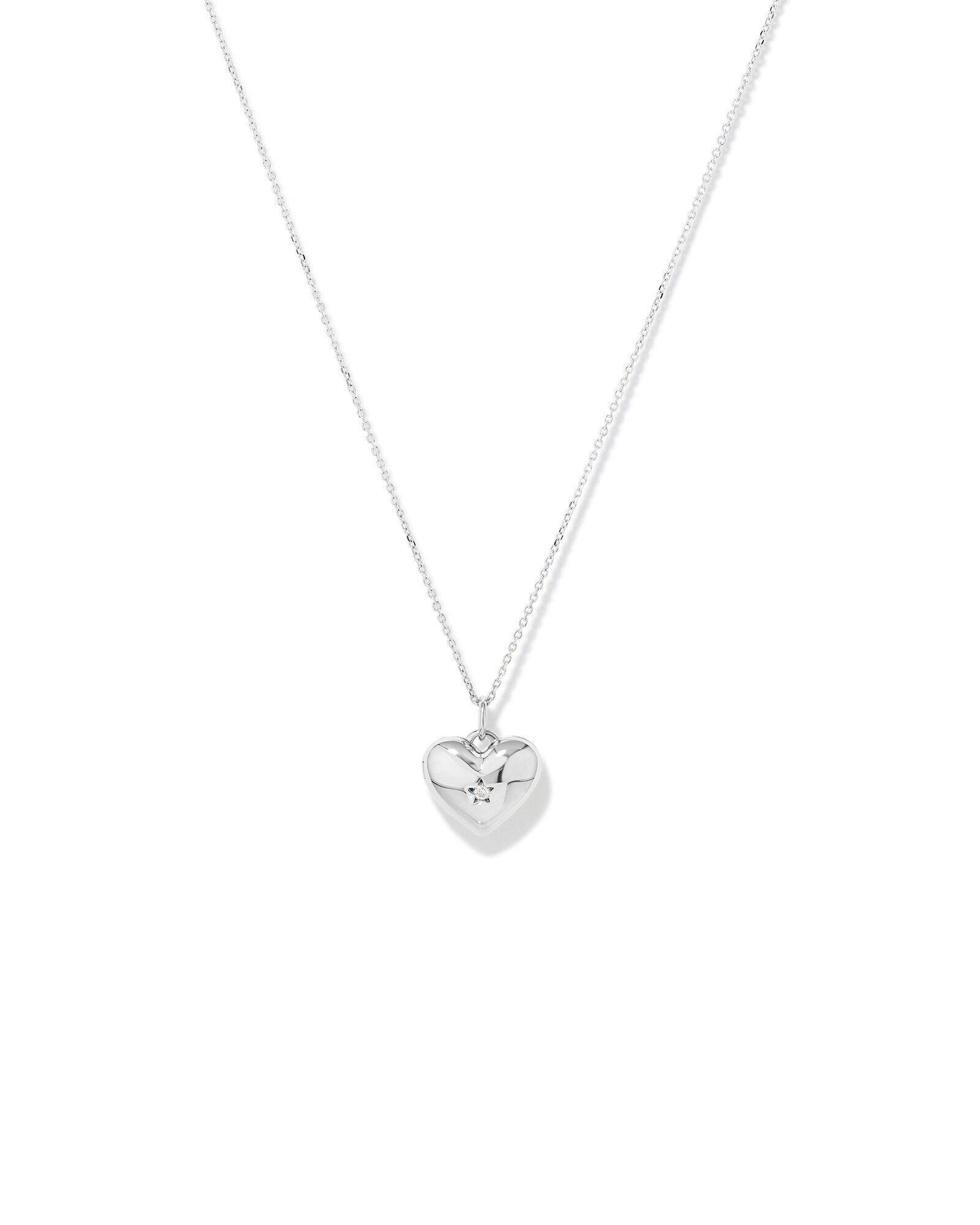 Diamond heart store locket