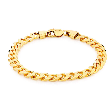 23cm (9.5") Curb Bracelet in 10kt Yellow Gold