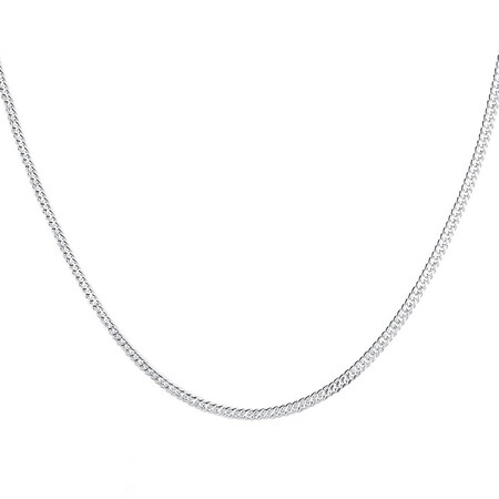 45cm (18") Curb Chain in Sterling Silver 45cm (18") Curb Chain in Sterling Silver