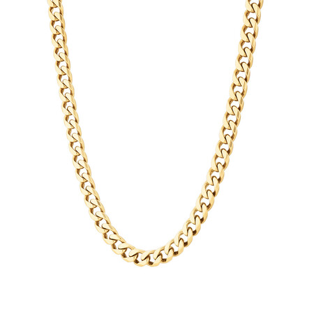 55cm (22") Solid Curb Chain in 10kt Yellow Gold