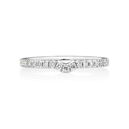 Sir Michael Hill Designer Wedding Band with 0.27 Carat TW of Diamonds in 18ct White Gold Sir Michael Hill Designer Wedding Band with 0.27 Carat TW of Diamonds in 18ct White Gold