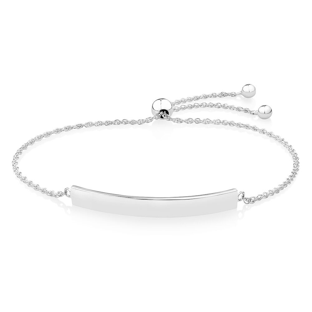Beverly hills shop silver bolo bracelet