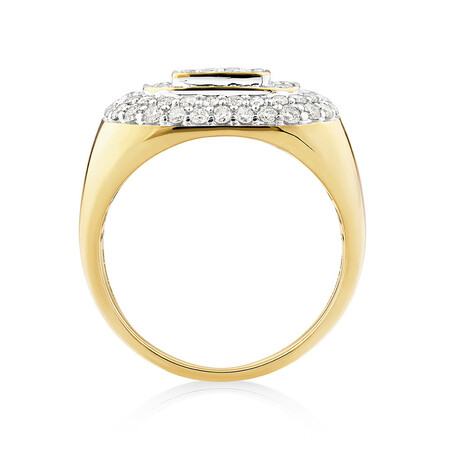 Ring with 2 Carat TW of Diamonds in 10kt Yellow Gold Ring with 2 Carat TW of Diamonds in 10kt Yellow Gold