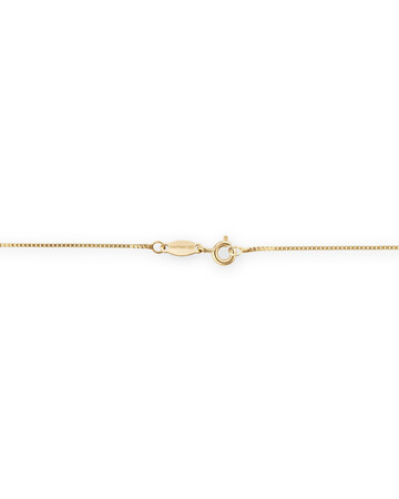 45cm (18") 0.85mm Width Diamond Cut Box Chain in 14kt Yellow Gold 45cm (18") 0.85mm Width Diamond Cut Box Chain in 14kt Yellow Gold