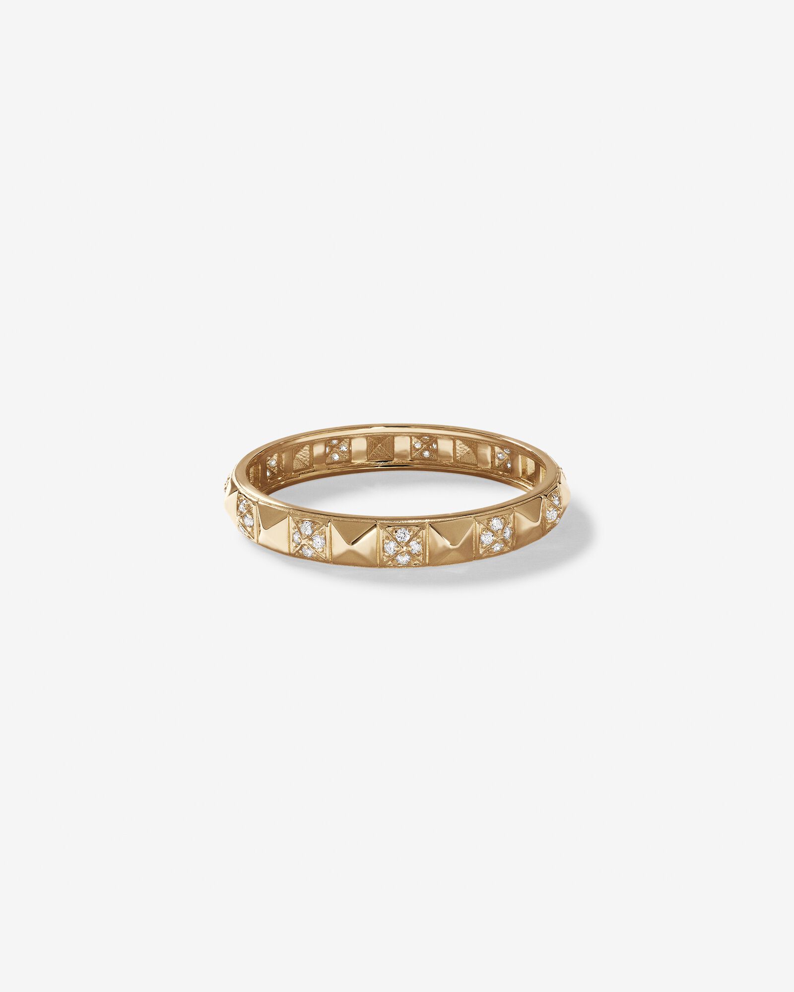 Signature Connect Linear Diamond Ring in 10kt Yellow Gold