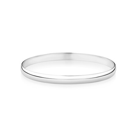 65mm Solid Bangle in Sterling Silver