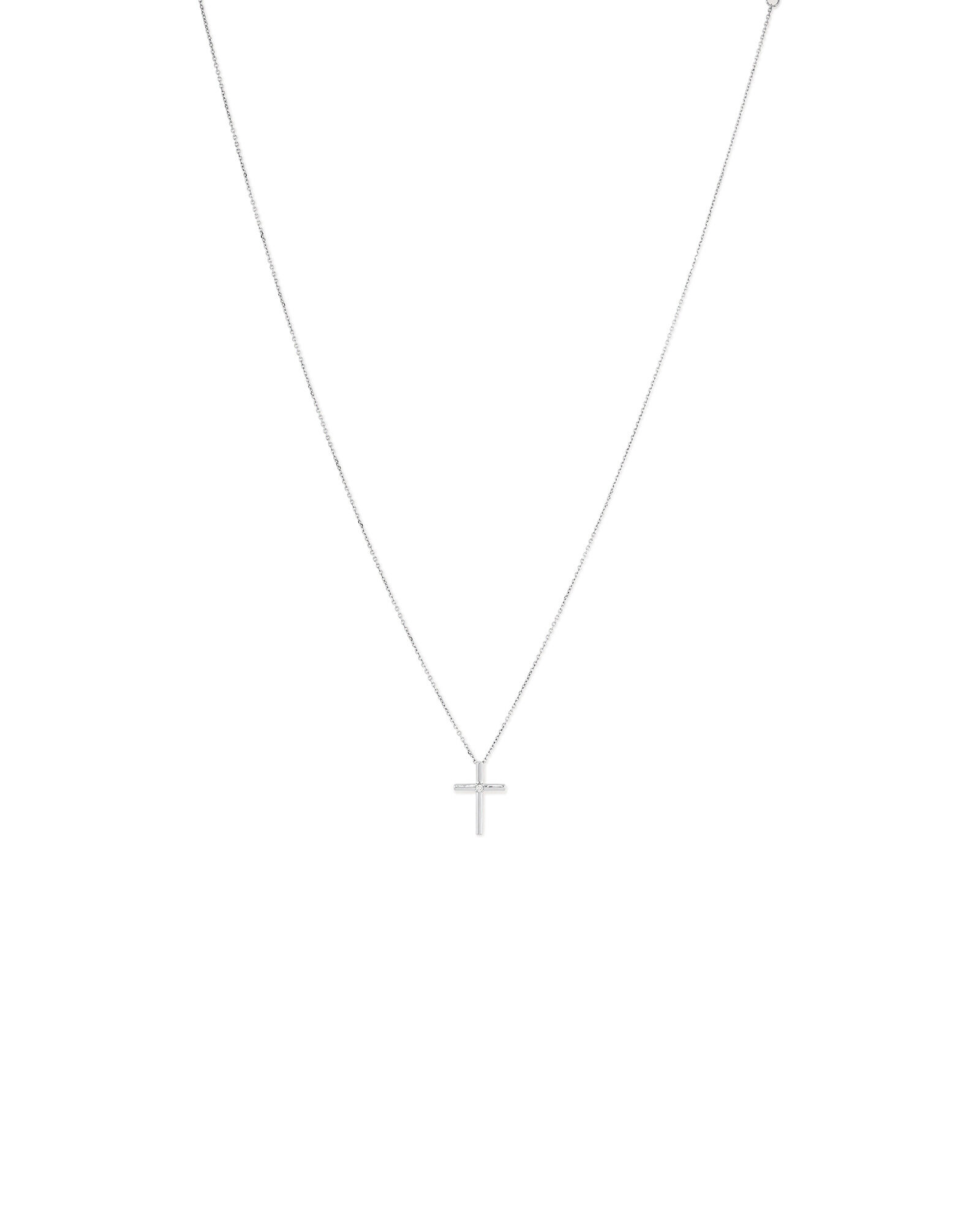 Diamond accent cross pendant in sterling silver online