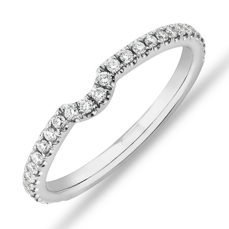 Sir Michael Hill Designer Wedding Band with 0.22 Carat TW of Diamonds in 18kt White Gold