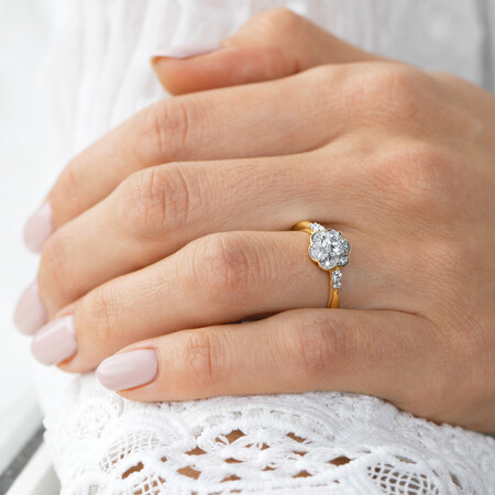 Evermore Engagement Ring with 0.60 TW of Diamonds in 10ct Yellow Gold Evermore Engagement Ring with 0.60 TW of Diamonds in 10ct Yellow Gold