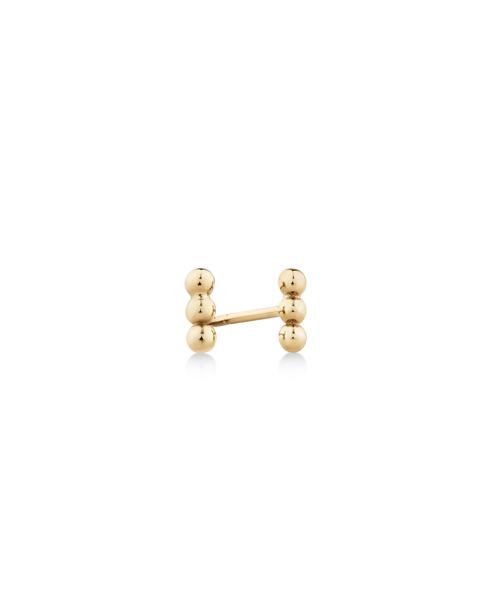 Ball bar earrings top